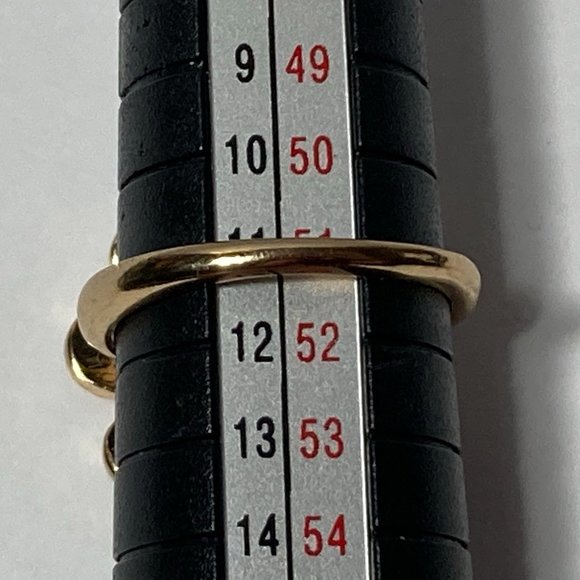 Peach Flower Ring Size 6 Gold Tone - Picture 7 of 10